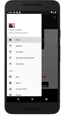 Swing City Radio android App screenshot 0